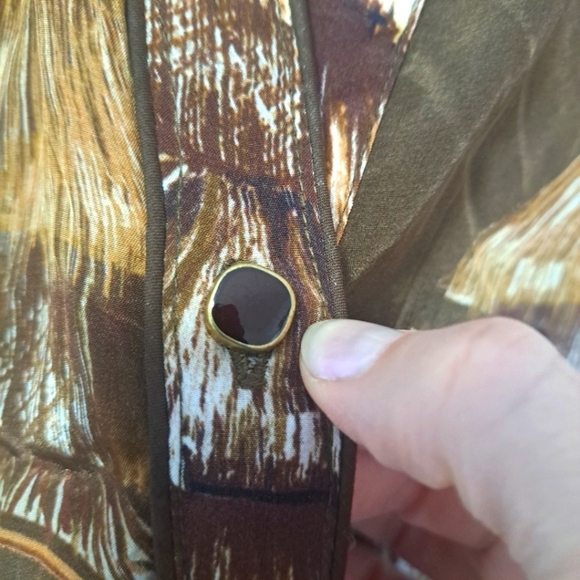 Farm Rio Malocas Long Sleeve Midi Dress Malocas Beige Medium NWT - Picture 10 of 11